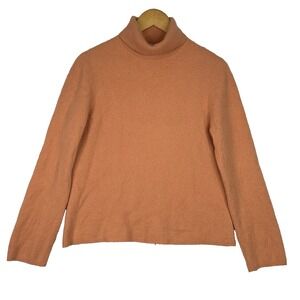 Charter‎ Club Cashmere Turtleneck Sweater Women's Burnt Orange Pullover